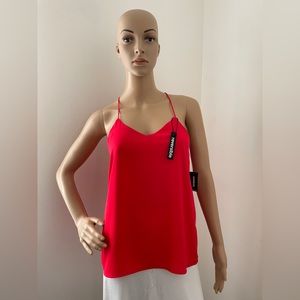 Never worn express reversible red/peach tank